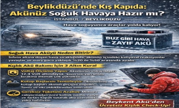 Beylikdüzü’nde Kış Kapıda: Akünüz So